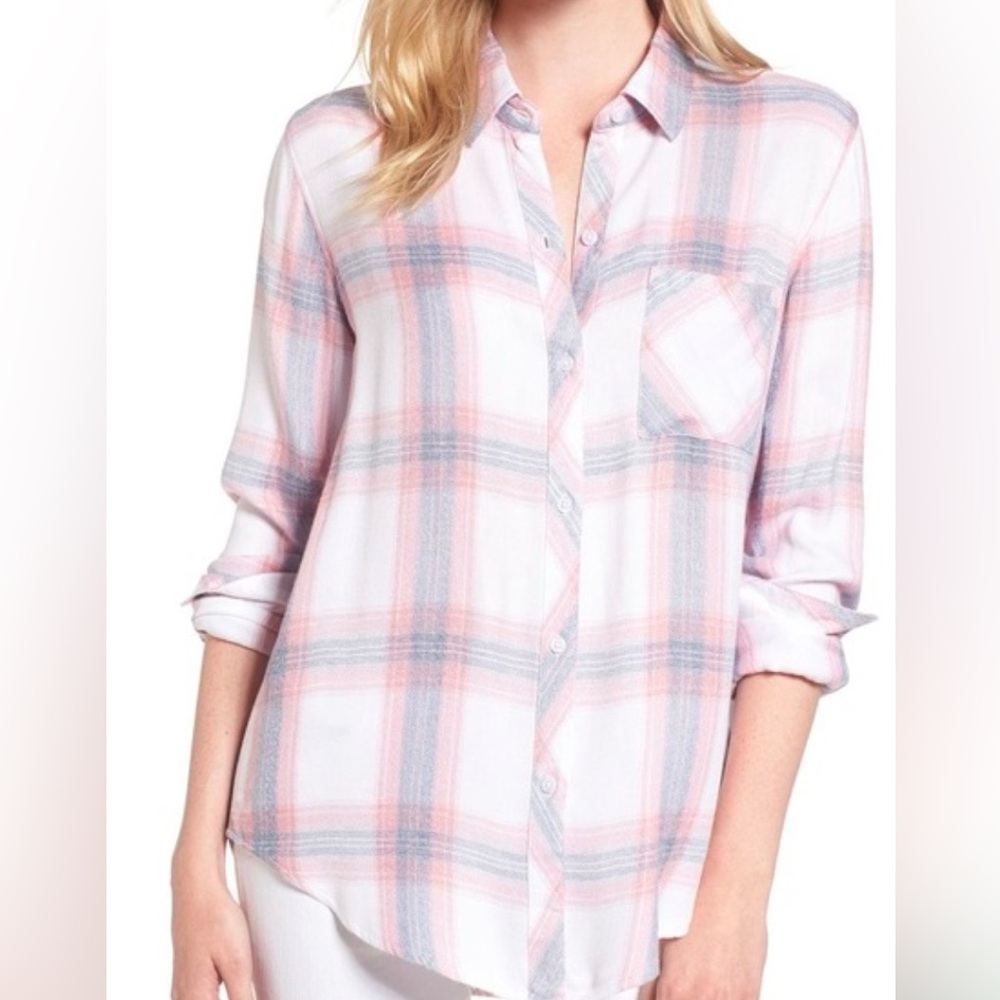 RAILS HUNTER PLAID IN PINK AND BLUE